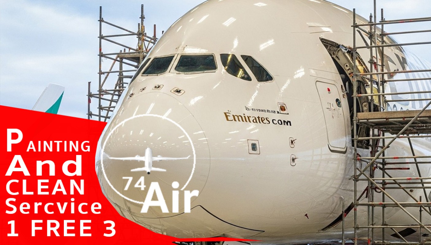 CLEAN & PAINT AIRCARFT / PAINT AIR CARFT