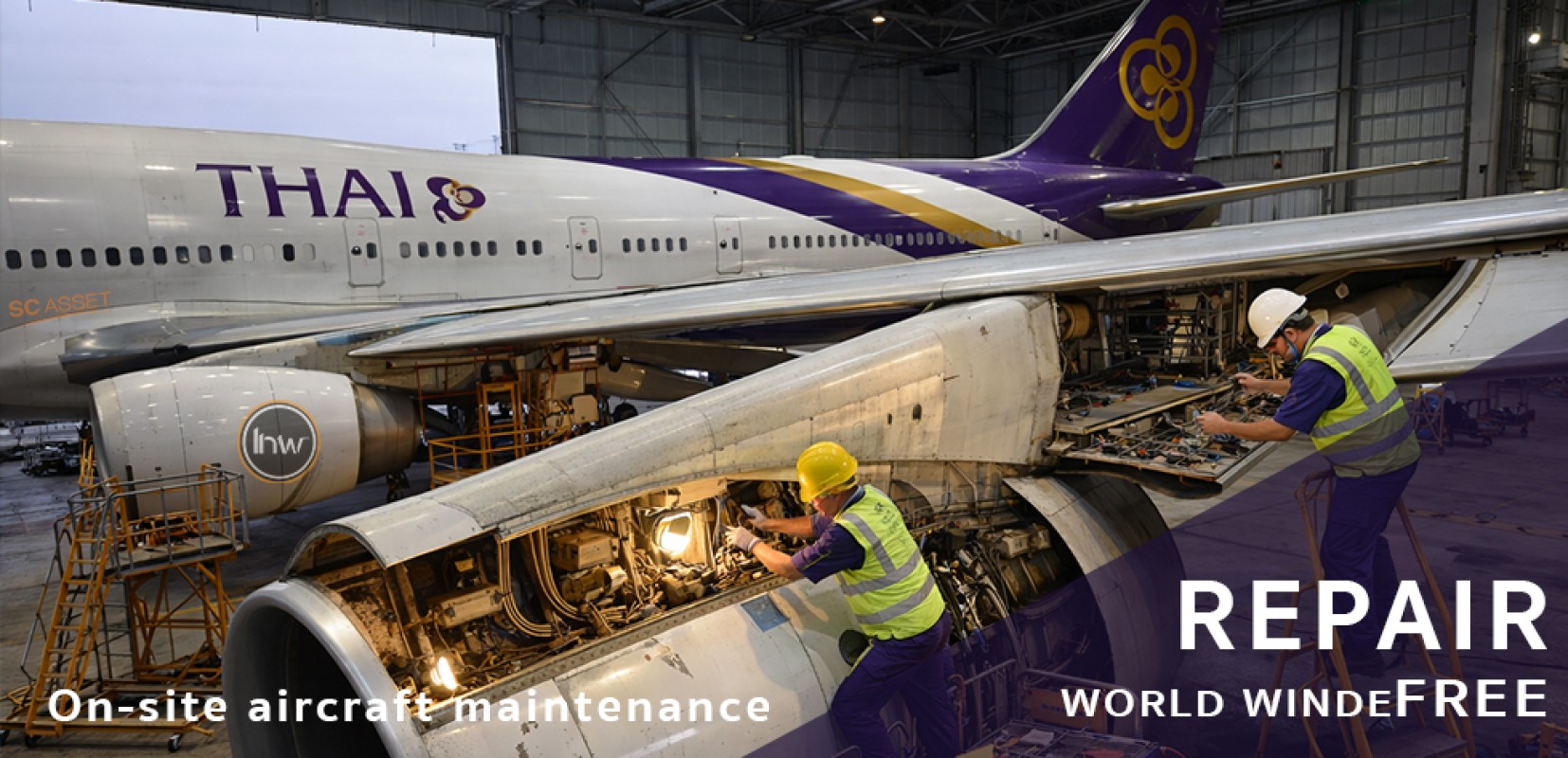 REPAIR AIRCARF AT SUVANPHUMI